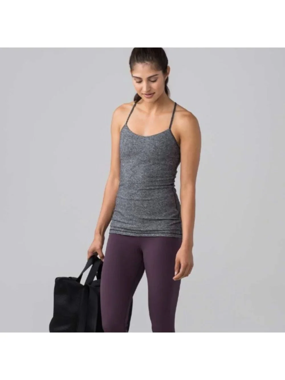 Lululemon Power Pose Tank Heathered Black